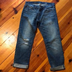 J. Crew Slim broken in boyfriend jeans